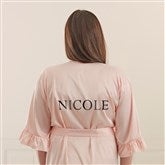 Kittenish Metallic Foil Personalized Satin Robe  - 53283