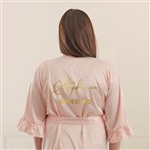 Kittenish Bridal Party Metallic Foil Personalized Satin Robe    - 53284