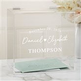 Engraved Simply Us Acrylic Card Box by Jessie James Decker - 53441