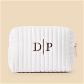 Kittenish Embroidered Small Velvet Makeup Bags   - 53517