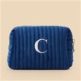 Kittenish Embroidered Small Velvet Makeup Bags   - 53517