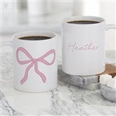 Personalized Pink Bow Coffee Mug by Jessie James Decker - 53548