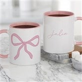 Personalized Pink Bow Coffee Mug by Jessie James Decker - 53548