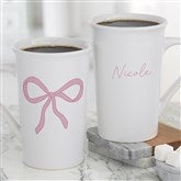 Personalized Pink Bow Coffee Mug by Jessie James Decker - 53548
