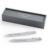 Satin Chrome Pen  Pencil Set