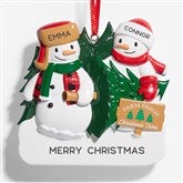 Christmas Tree Farm Snowman Ornament - 53819