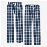 Navy  White Flannel Pants