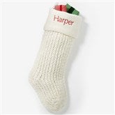 Ivory Knit Stocking