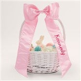Pink Bow Basket