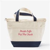 Navy Canvas Lunch Bag