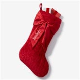Red w/ Bow Stocking