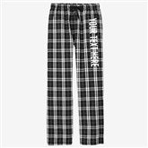 Black  White Flannel Pants
