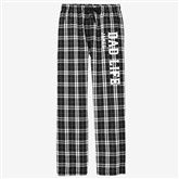Black  White Flannel Pants