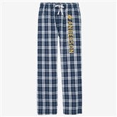 Navy  White Flannel Pants