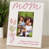 Kittenish Personalized Tulip Bouquet 4x6 Picture Frame - Vertical   - 54572
