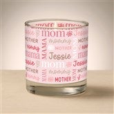 Personalized Repeating Name Mothers Day Glass Candle by Jessie James Decker - 54578