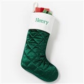 Green Quilted Stocking