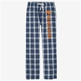 Navy  White Flannel Pants