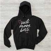 Wife. Mom. Boss. Personalized Sweatshirt by Jessie James Decker - 54756