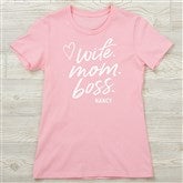 Personalized Wife. Mom. Boss. Fitted Tee by Jessie James Decker - 54757