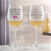  Personalized Mom Raising Kids Wine Glass by Jessie James Decker - 54763