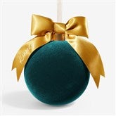 Teal Velvet Ornament