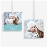 Festive Bow Personalized Christmas Ornament - 55040