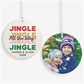 Festive Phrases Personalized Christmas Ornament - 55042