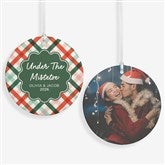 Yuletide Plaid Personalized Christmas Ornament  - 55052