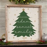 Scripted Spruce Personalized Christmas Frame Wall Art - 55148
