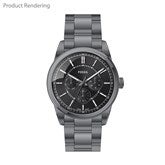 Engraved Fossil Pearson Multifunction Watch in Gunmetal with Black Dial - 55450