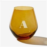 Amber Stemless Wine Glass