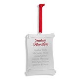 Santas List Ornament