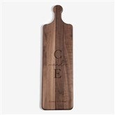 Paired Initial Personalized Walnut Paddle Serving Board  - 56234