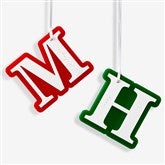 Jolly Initial Personalized 2 Layer Acrylic Ornament  - 56550