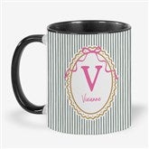 Personalized Striped Initial Mug by Jessie James Decker - 56580