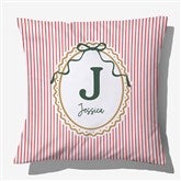 Personalized Striped Velvet Throw Pillow by Jessie James Decker - 56612