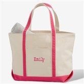 Monogrammed Canvas Tote Bags - Weekend Getaway - 5673