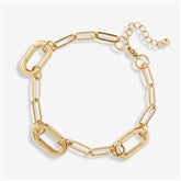 Gold Paperclip Bracelet