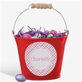 Rainbow Pattern Personalized Treat Bucket - 57196