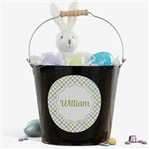 Rainbow Pattern Personalized Treat Bucket - 57196