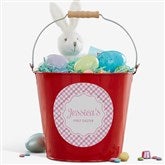 Rainbow Pattern Personalized Treat Bucket - 57196