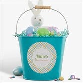 Rainbow Pattern Personalized Treat Bucket - 57196