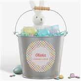 Rainbow Pattern Personalized Treat Bucket - 57196