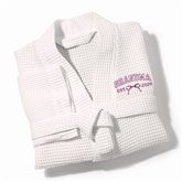 Embroidered Bow Waffle Weave Robe by Jessie James Decker  - 57329