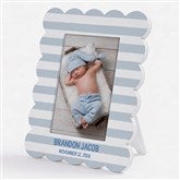 Tiny Treasures Personalized Baby Scallop Edge Picture Frame - 57484