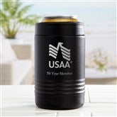 USAA Stainless Insulated Can Holder - Black - 58051