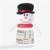 Christmas Repeating Name Personalized Candy Jars - 58113