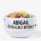 Cerealsly Spooky Personalized 14 oz. Kids Cereal Bowl - 58472