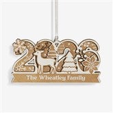 2026 Personalized 2 Piece Wood Ornament - 58615